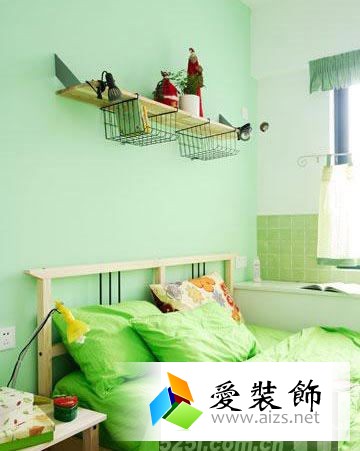色彩缤纷卧室背景墙 每天拥有好心情