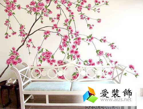 家居DIY 十款手绘墙让春意爬上墙