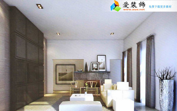 3DMAX爱装饰2013客厅装修设计模型带全部素材var灯光参数27