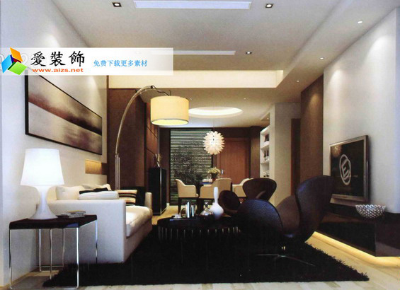 3DMAX爱装饰2013客厅装修设计模型带全部素材var灯光参数40